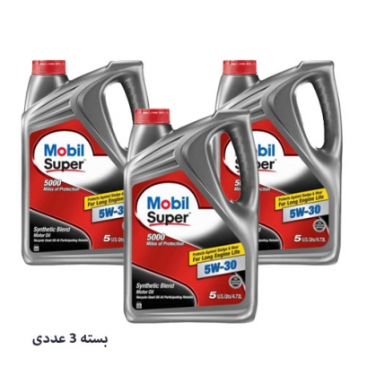 روغن موتور  5w-30 موبیل synthetic blend بسته 3 تایی روغن موتور  5w-30 موبیل synthetic blend بسته 3 تایی