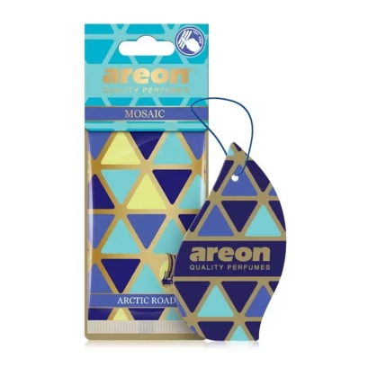 خوشبوکننده کارتی مخصوص خودرو آرئون Areon مدل mosaic با رایحه Arctic Roadانقضا2024.07.23