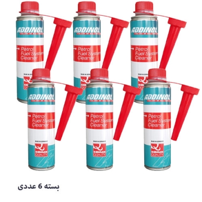 تمیز کننده سیستم سوخت خودرو ادینول مدل Fuel System Cleaner بسته 6 عددی
