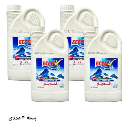 ضدیخ سبز اکو وی 1 لیتری بسته 4 عددی