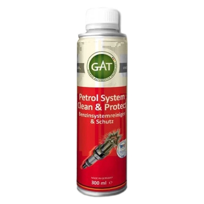 تمیزکننده سیستم سوخت گت (گات) GAT مدل  Petrol System Clean & protect  حجم 300 میلی لیتر   تمیزکننده سیستم سوخت گت (گات) GAT مدل  Petrol System Clean & protect  حجم 300 میلی لیتر
