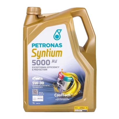 روغن موتور پتروناس 5w30 حجم 5 لیتر PETRONAS Syntium 5000 AV