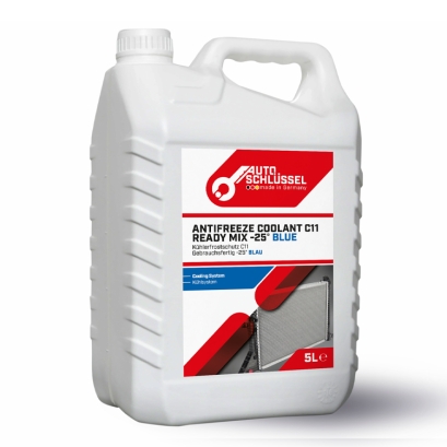 ضد یخ و ضد جوش آبی اتو اشلوسل 5 لیتر Autoschlussel Antifreeze Coolant C11 Ready Mix -25 Blue