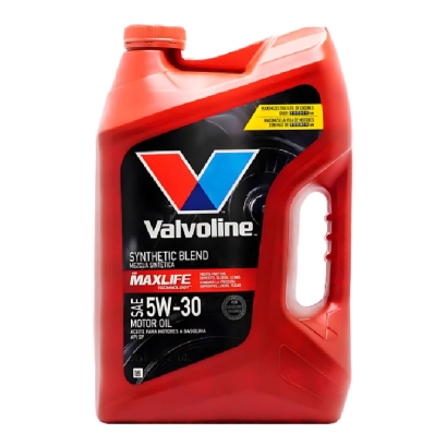 روغن موتور والوالین 5w-30Max Life synthetice Blend حجم 4.732 لیتر 