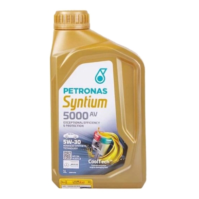 روغن موتور پتروناس 5w30 حجم 1 لیتر PETRONAS Syntium 5000 AV