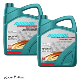 روغن موتور ادینول مدل ECONOMIC 0W20 C5  بسته 2 عددی