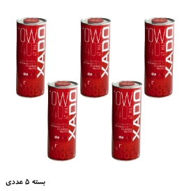 روغن موتور اکسادو (زادو) مدل  RED BOOST OIL 10W40 4T MA2 1L بسته 5 عددی
