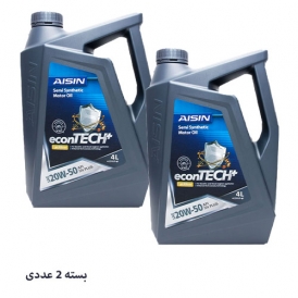 روغن موتور 20W-50 آیسین 4 لیتری بسته 2 عددی