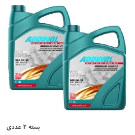 روغن موتور ادینول 5W-40 پریمیوم C3  بسته 2 عددی