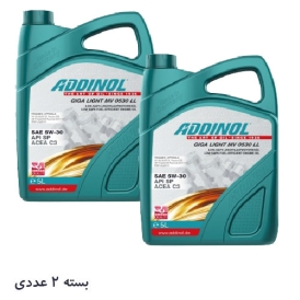روغن موتور ادینول مدل GIGA LIGHT MV 5w30 LL بسته 2 عددی