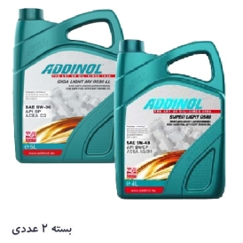 روغن موتور 5W40 ادینول حجم 4 لیتر بسته 2 عددی