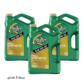 روغن موتور 5w-30 کواکر استیت تمام سینتتیک (کوییکر استیت) بسته 3 عددی تولید 2021/10