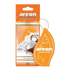 خوشبوکننده کارتی مخصوص خودرو آرئون Areon مدل Mon با رایحه Coconut
