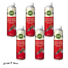 تمیزکننده سیستم سوخت گت (گات) GAT مدل  Petrol System Clean & protect  بسته 6 عددی 