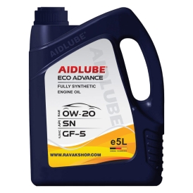 روغن موتور AIDLUBE ECO ADVANCE 0W20 ایدلوب حجم 5 لیتر(ارسال به شهرستان فقط با هماهنگی قبلی) 