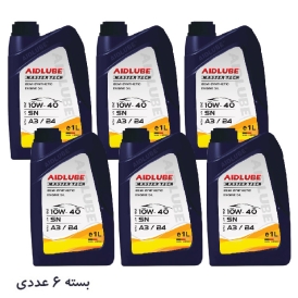 روغن موتور AIDLUBE 10W40 ایدلوب حجم 1 لیتر بسته 6 عددی