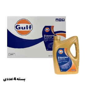 روغن موتور گالف Gulf ULTRASYNTH 10w-40 SN حجم 4 لیتر بسته 4 عددی