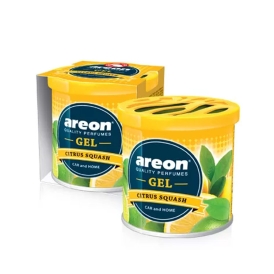 خوشبو کننده خودرو آرئون  Areon GEL  مدل کن با رایحه CITRUS SQUASH